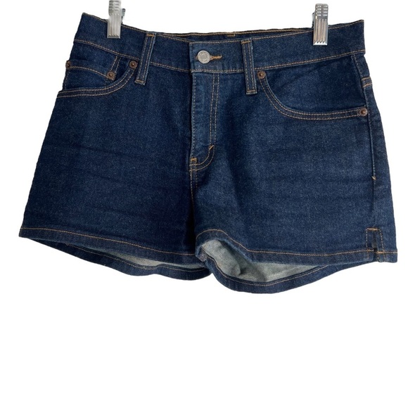 LEVI’s Jean Shorts—washed never worn--Dark Wash Denim Shorts Size 3 Jr. - Picture 1 of 6